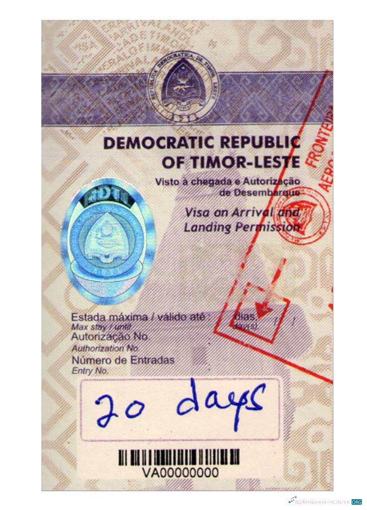 Download TIMOR LESTE visa Photoshop template